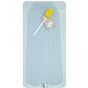 Image of No-Skid Cushioned Bath Mat, 15-3/4" X 41", Blue