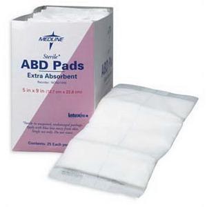 Image of Abdominal Pad Dressing 12" x 16" Size, Non-sterile, Hydrophobic Back, Sealed Edge