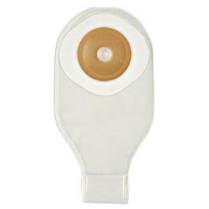 Image of Nu-Flex 1-Piece Adult Drainable Pouch Precut Deep Convex 3/4" x 1-1/2" Oval