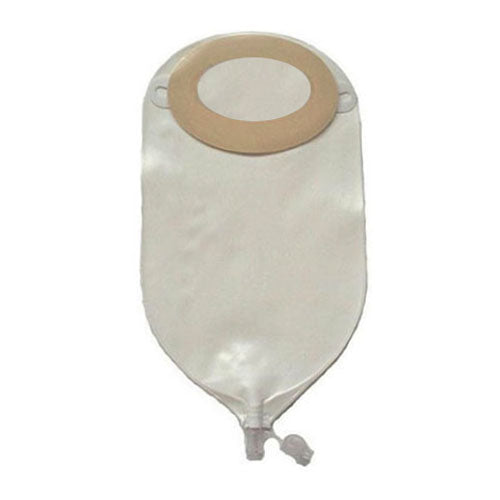 Image of Nu-Flex Adult Drain Pouch with Barrier 1-1/2" Opening Pre-Cut, Roll-Up