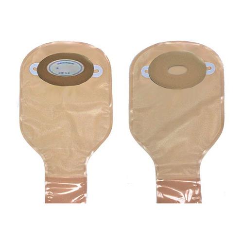 Image of Nu-Flex Adult Oval Drainable Pouch Custom Pre-Cut  1" x 1-1/4" Opening Convex With Barrier 54, Roll-Up