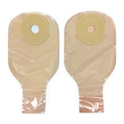 Image of Nu-Hope Nu-Flex™ Drainable Pouch, 1'' Stoma, Pre-Cut, Nu-Barrier Extended Wear, Post-Operative, Convex, Adult, 24 oz Capacity