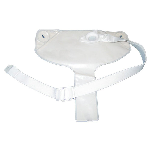 Image of Nu-Hope Ostomy Pouch System, Non-Adhesive, Xsmall 10 oz Pouch, 1-1/8'' to 1-3/8'' Large O-Ring, Right Sided Stoma Belt