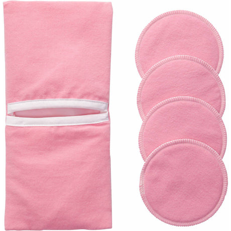 Image of NuAngel Pink "Flip and Go" Nursing Pad Case 4 Pads