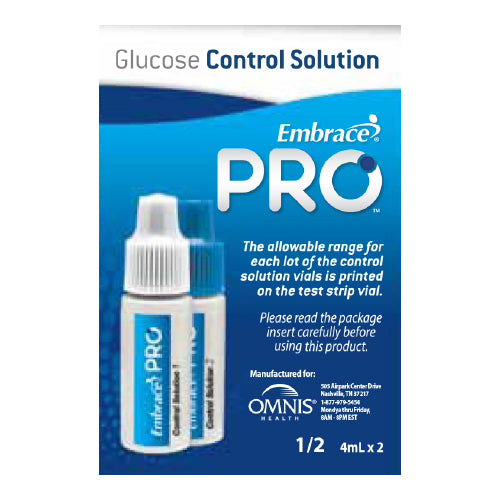 Image of Omnis Health Embrace® PRO™ Glucose Control Solution, Normal-(L1), High (L2)