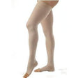 Image of Opaque 15-20 Thigh High Large Open Toe Beige