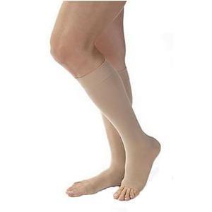 Image of Opaque Knee-High Extra-Firm Compression Stockings X-Large, Silky Beige