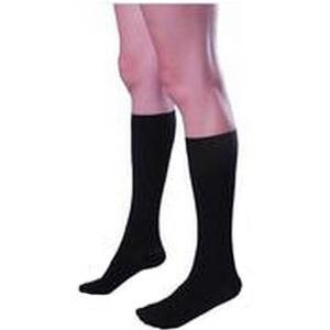 Image of Opaque Knee-High Firm Compression Stockings Medium, Black