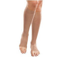 Image of Opaque Knee-High Moderate Compression Stockings, Medium Petite, 15-20 mmHg, Natural