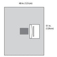 Image of Ophthalmic Incise Drape, 48" x 51", Nonsterile