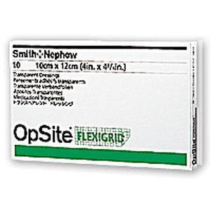 Image of Opsite Flexifix Transparent Adhesive Film Dressing 4" x 4-3/4"