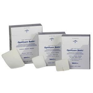 Image of Optifoam Basic Polyurethane Foam Dressing with Fenestration, 3" x 3"