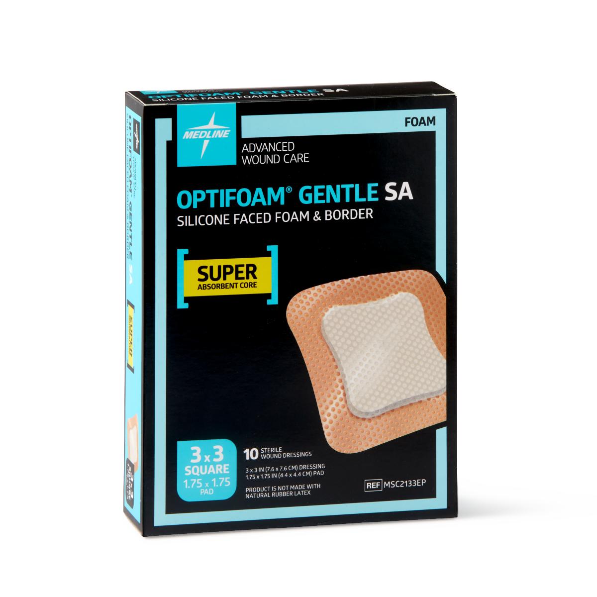 Image of Optifoam Gentle SA Silicone-Faced Foam Dressings