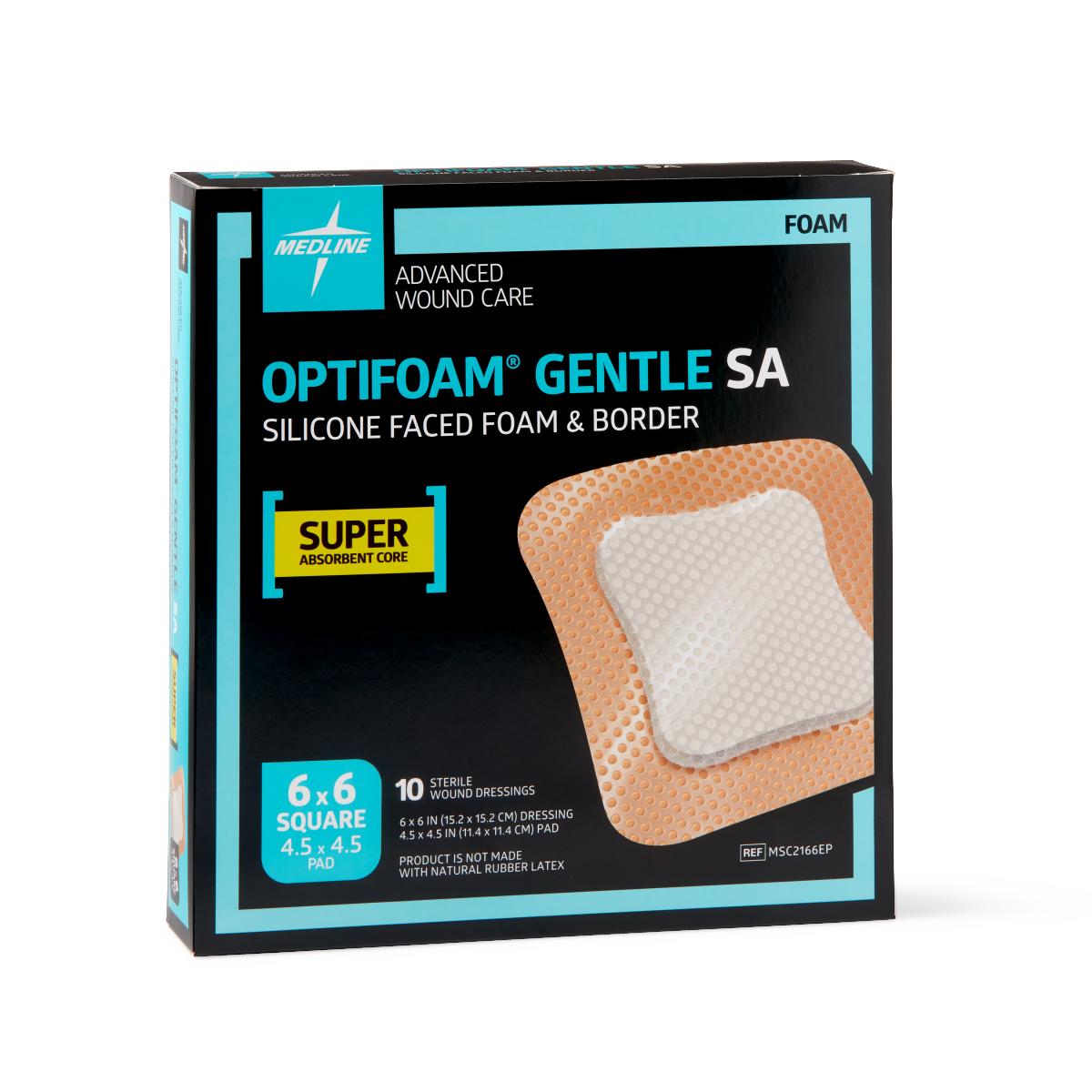 Image of Optifoam Gentle SA Silicone-Faced Foam Dressings