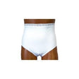 Image of OPTIONS Split-Cotton Crotch with Built-In Barrier/Support, White, Dual Stoma, Small 4-5, Hips 33" - 37"