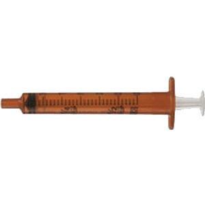 Image of Oral Syringe with Tip Cap 5 mL, Amber (500 count)