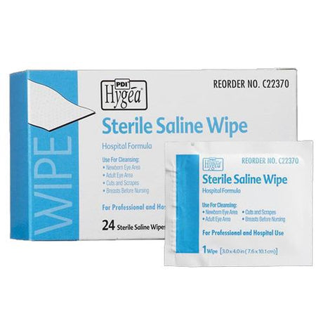 Image of PDI Hygea® Sterile Saline Cleansing Wipe, 6" x 4"