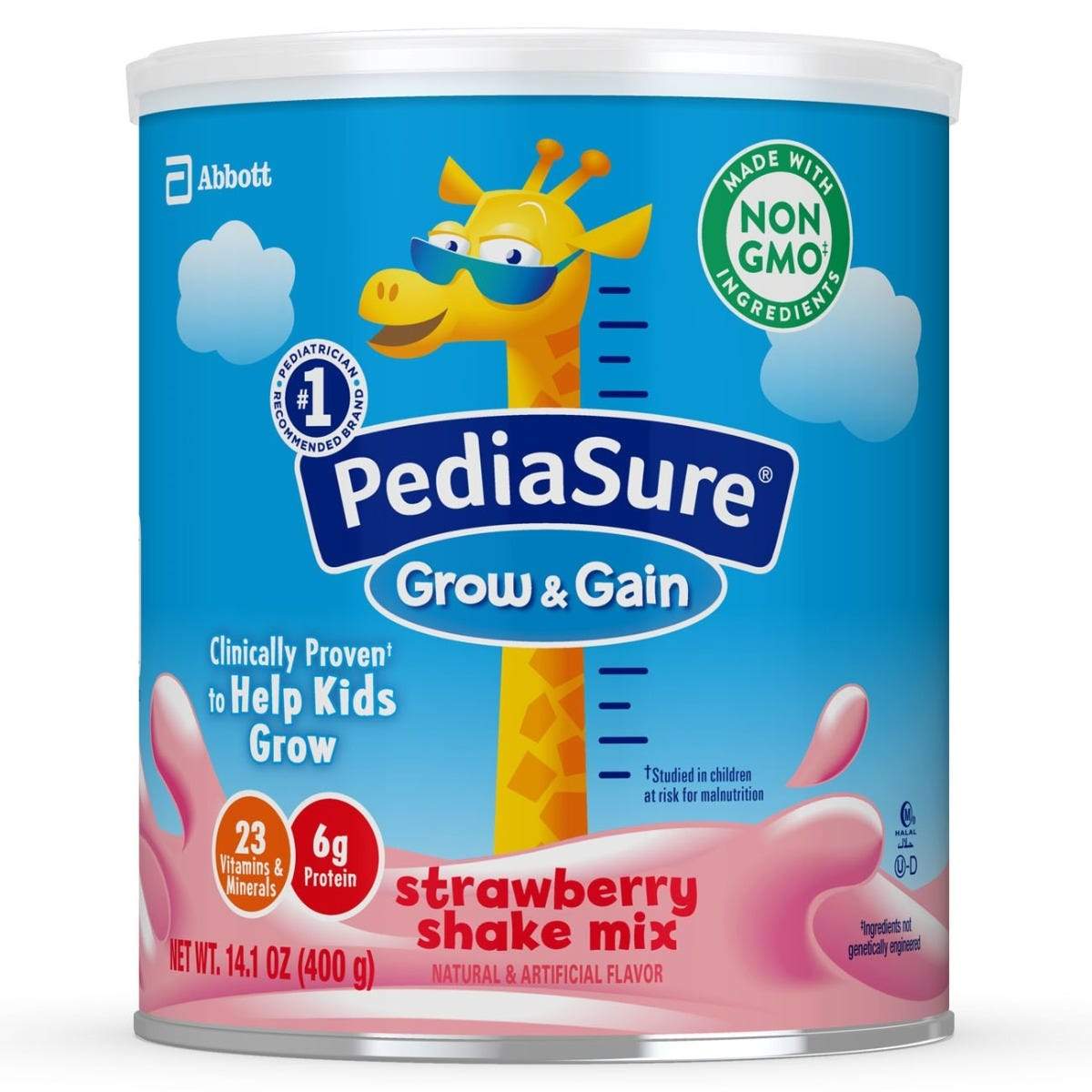 Image of Pediasure Grow & Gain Strawberry Powder, 14.1 oz. (400 gram)