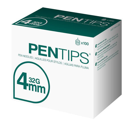 Image of Pentips Pen Needle 32G x 4 mm (100 count)