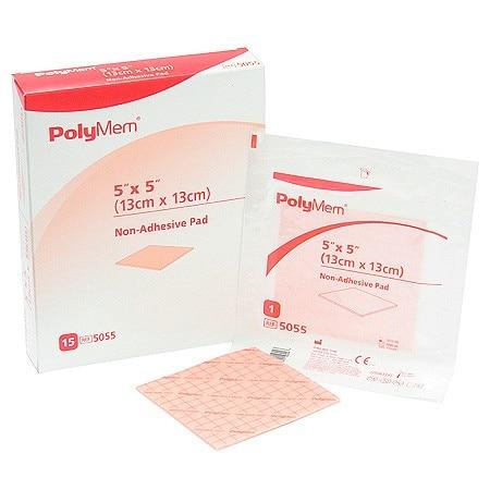 Image of Polymem 5" x 5"  Non-Adhesive PolyMeric Membrane Dressing