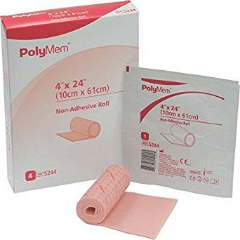 Image of Polymem Non-Adhesive Roll PolyMeric Membrane Dressing 4" x 24"