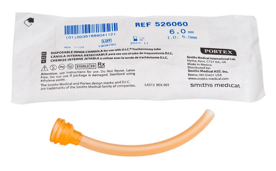 Image of Portex 526060 - Inner Cannula 5 mm, Orange