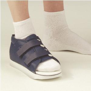 Image of Post-Op Shoe, Navy Canvas Rubber, Loop-Lock, Female, Medium