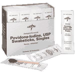 Image of Povidone Iodine 10% USP Swabstick (3/Pk)