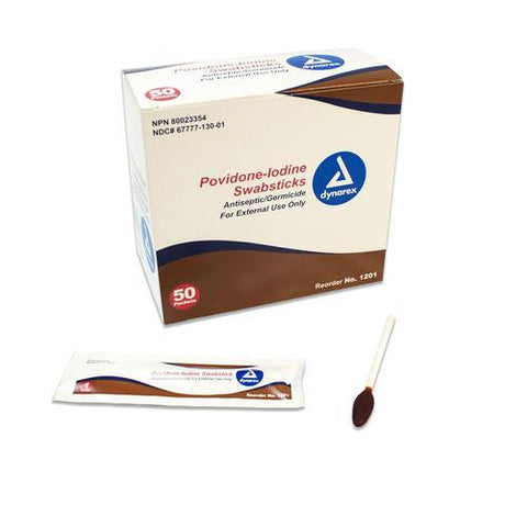 Image of Povidone Iodine 10% USP Swabstick Singles