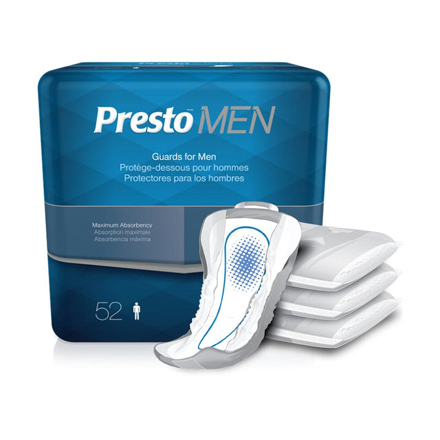 Image of Presto Guards for Men, Maximum Absorbency, 12" Long