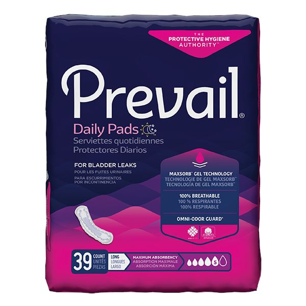 Image of Prevail Bladder Control Pad, Maximum, Long