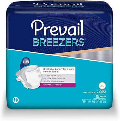 Image of Prevail Breezers Unisex Adult Briefs - Ultimate Absorbency