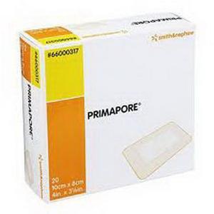 Image of PRIMAPORE Adhesive Non-Woven Wound Dressing, 11-3/4" x 4"