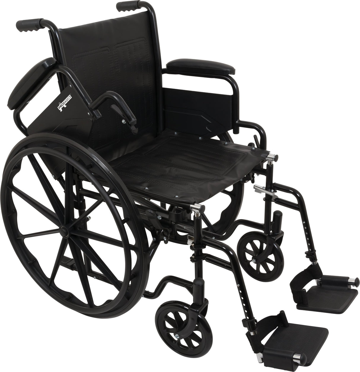 Image of ProBasics K1 Lightweight Wheelchair with 16" x 16" Seat, Flip-Back Desk Arms, Swing-Away Footrests