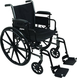 Image of ProBasics K3 Lightweight Wheelchair with 18" x 16" Seat, Flip-Up Height Adj Desk Arms, Swing-Away Footrests