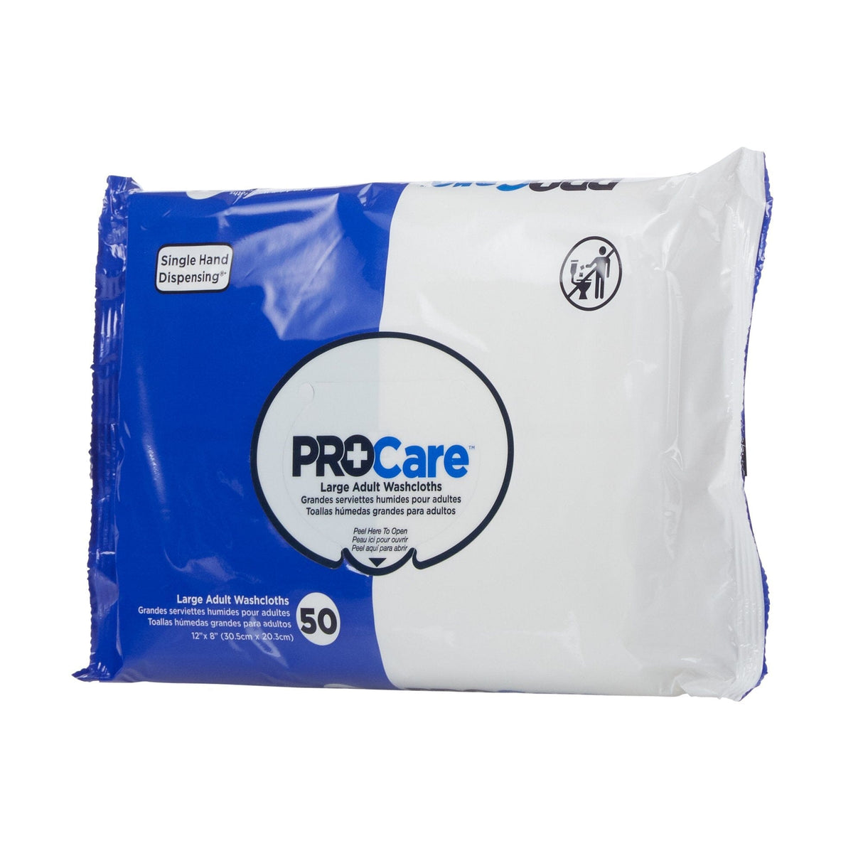 Image of ProCare Adult Washcloths 12" x 8"