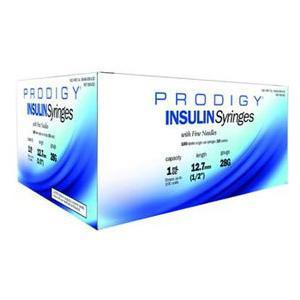 Image of Prodigy Insulin Syringe 31G x 5/16", 1/2 mL (100 count)