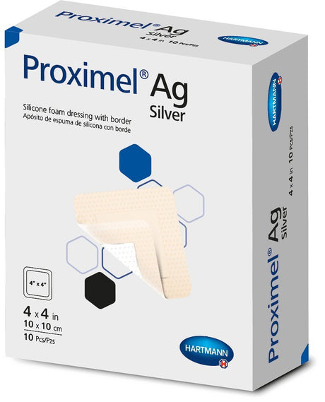 Image of Proximel® Ag Five-Layer Silicone Foam Bordered Dressing with Silver