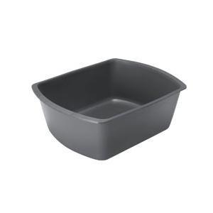 Image of Rectangular Plastic Washbasin, Graphite