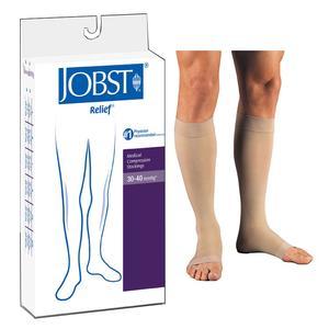 Image of Relief Knee-High, 30-40, Small, Petite, Open, Beige