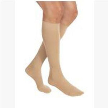 Image of Relief Knee-High Extra Firm Compression Stockings X-Large Full Calf, Beige