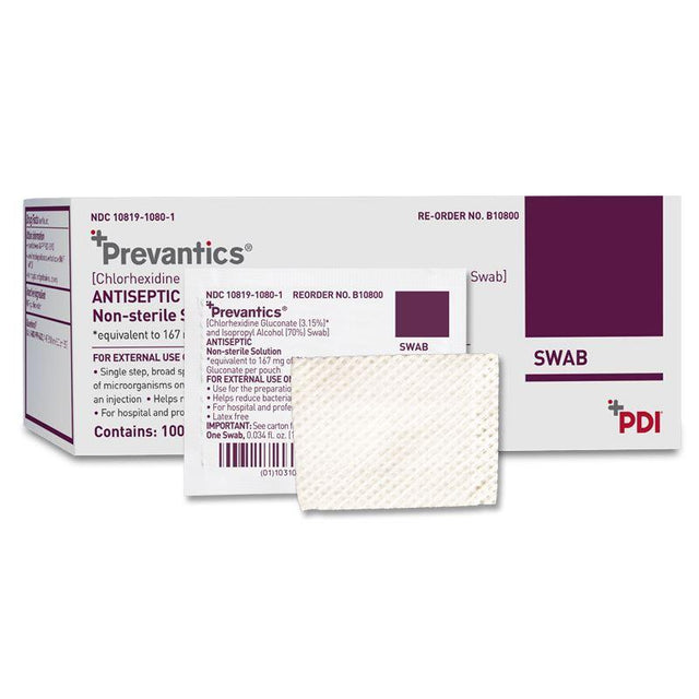 Image of Safety-Med Products Prevantics™ Antiseptic Skin Prep Pads, 3-1/8'' x 1-1/8''