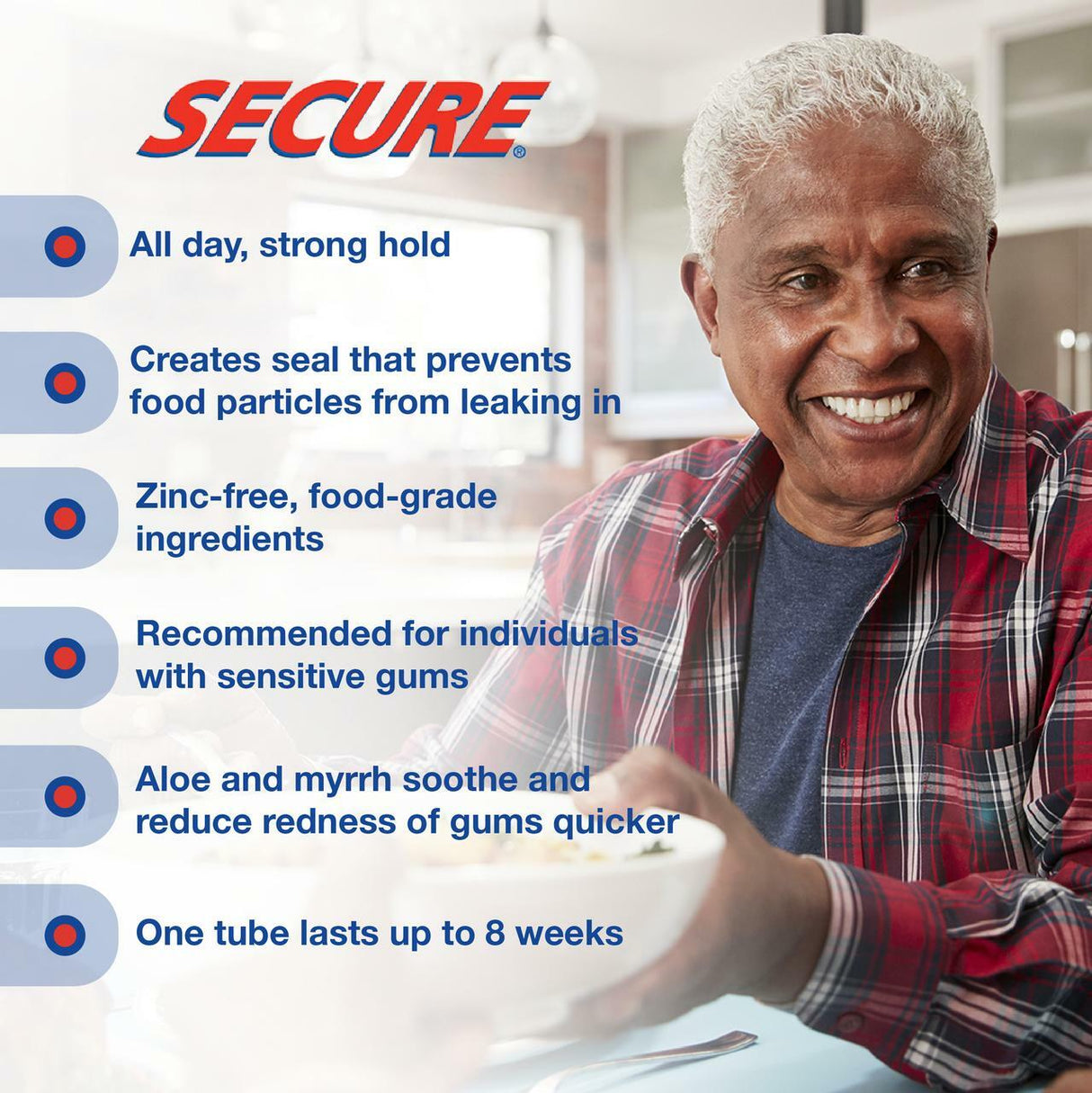 Image of Secure® Sensitive Denture Adhesive Cream