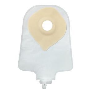 Image of Securi-T USA 9" 1-Piece Urinary Pouch Convex 1-1/4" Transparent Flip-Flow Valve (includes 10 caps 1 Night Adapter)