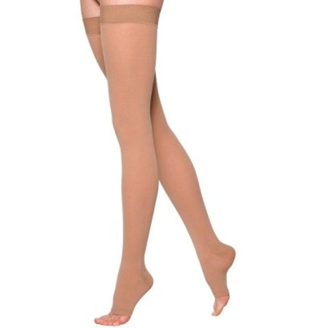 Image of Select Comfort 20-30 Open Toe Thigh w/Waist Attachment Large Long Crispa Right