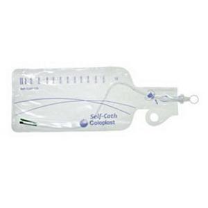 Image of Self-Cath Coude Closed System with Insertion Supplies 14 Fr 16" 1100 mL