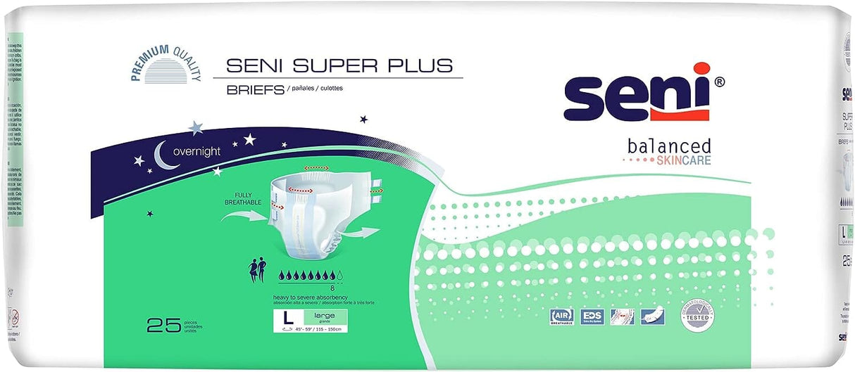 Image of Seni Super Plus Briefs - Heavy Absorbency