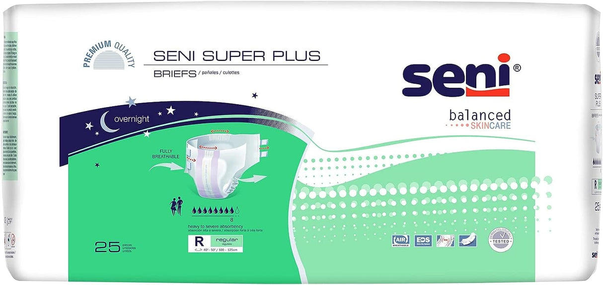 Image of Seni Super Plus Briefs - Heavy Absorbency