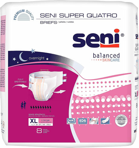 Image of Seni Super Quatro Briefs - Severe Absorbency