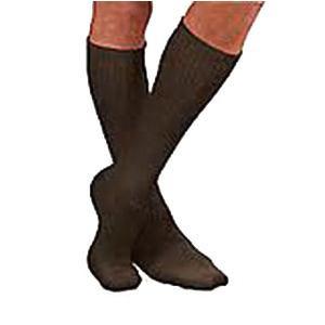 Image of SensiFoot Crew Length Mild Compression Diabetic Sock Large, Brown